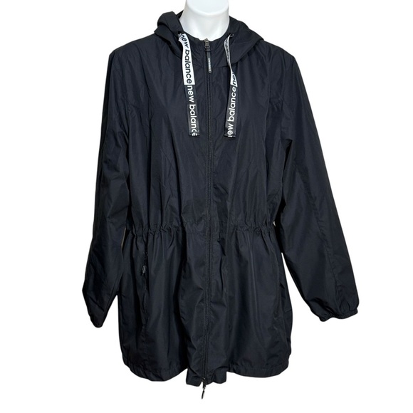 New Balance Hooded Midlength Wind/Water Resistant Jacket plus size 3X - Picture 1 of 5